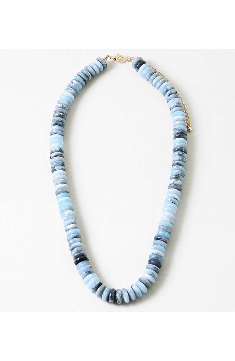 Erin McDermott Jewelry Calm Waters Necklace, Main, color, Blue