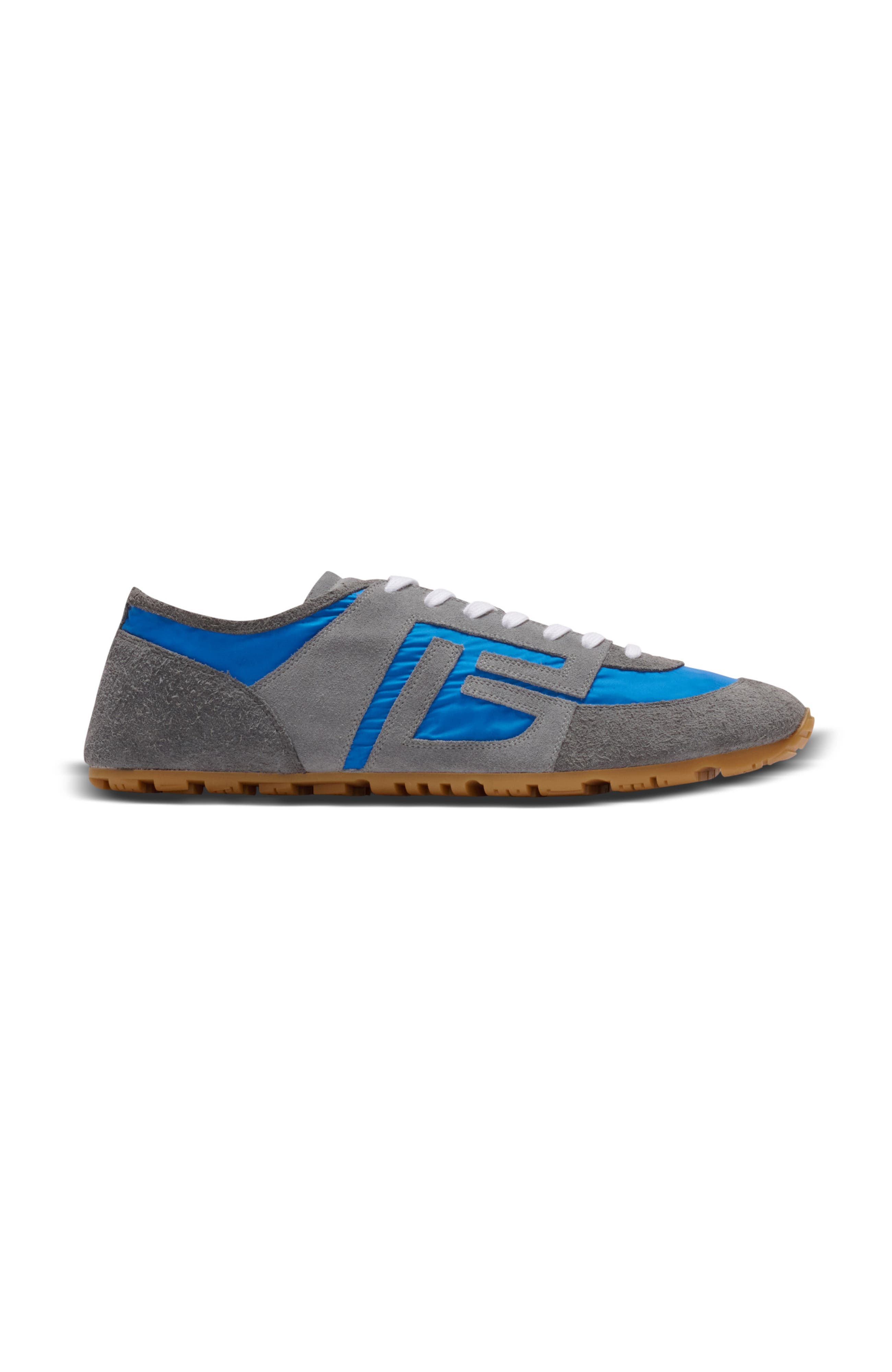 Racer 45 trainers in suede and nylon, Alternate, color, blue