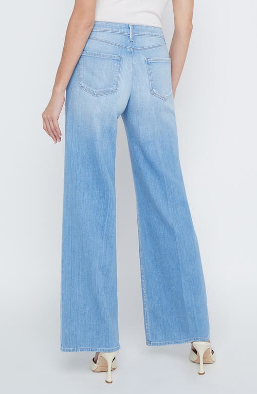 L Agence Alicent High Rise Sneaker Wide Leg Jeans In Havana In Bayview