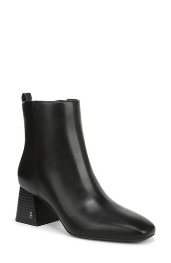 Sam & Libby Yuliana Square Toe Bootie In Black