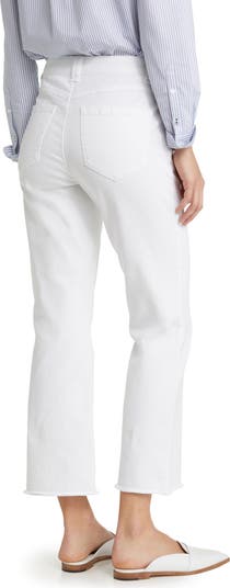 Tatum 'Ab'Solution Frayed High Waist Ankle Flare Jeans