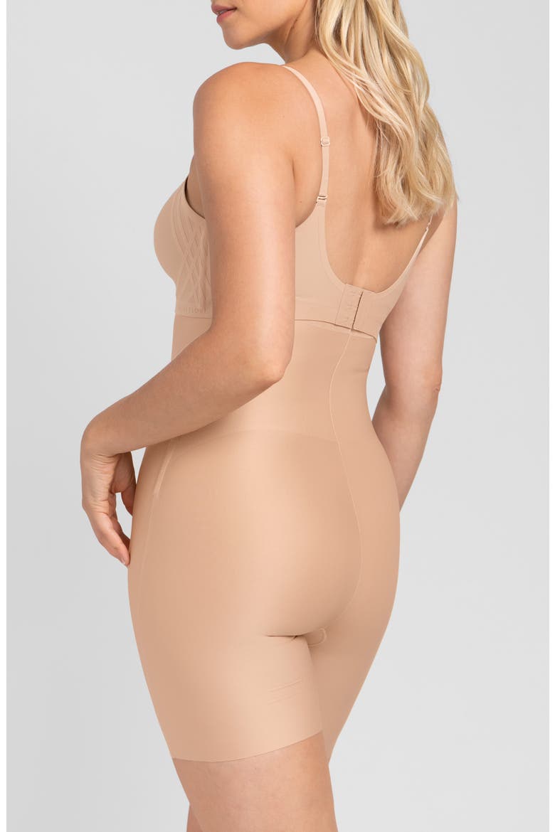 No-Show High-Waist Shaping Shorts, Alternate, color, SAND