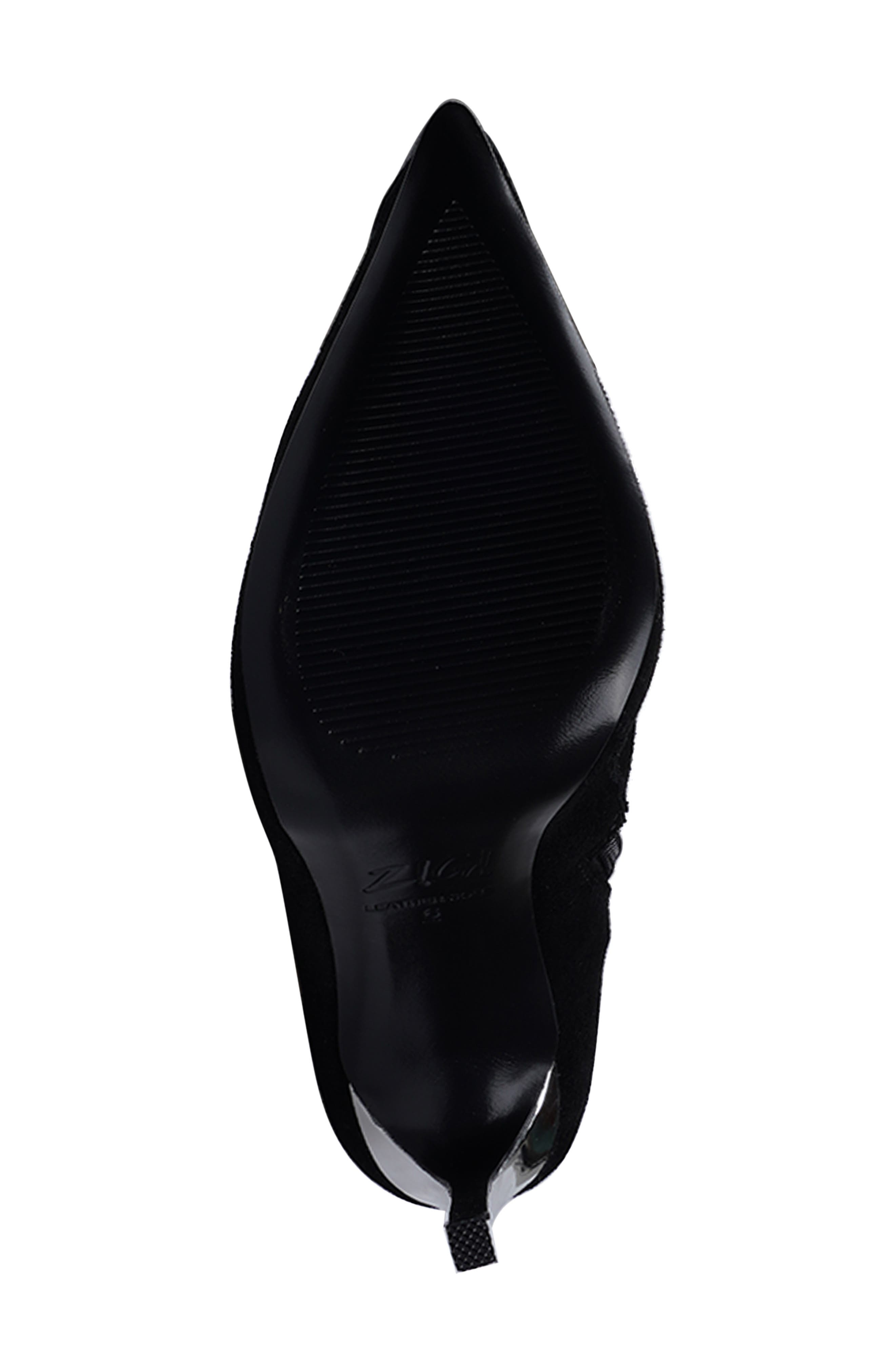 ZIGI Rudy Pointed Toe Lace Up Knee High Boot, Alternate, color, Black