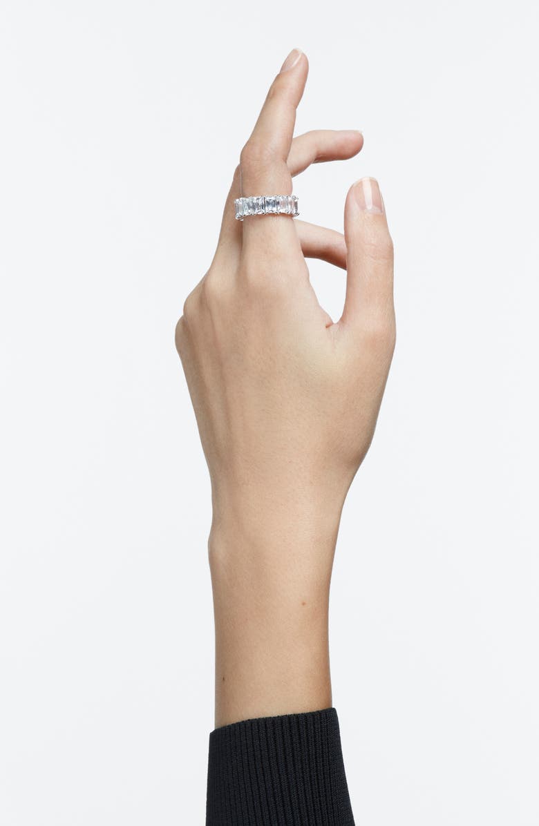 Swarovski Matrix Ring, Alternate, color, Silver / Clear Crystal