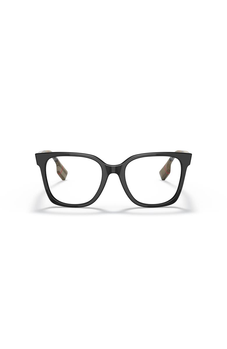 Burberry 52mm Square optical glasses, Alternate, color, Black