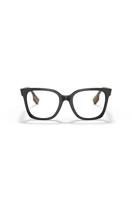 Burberry 52mm Square Optical Glasses In Black