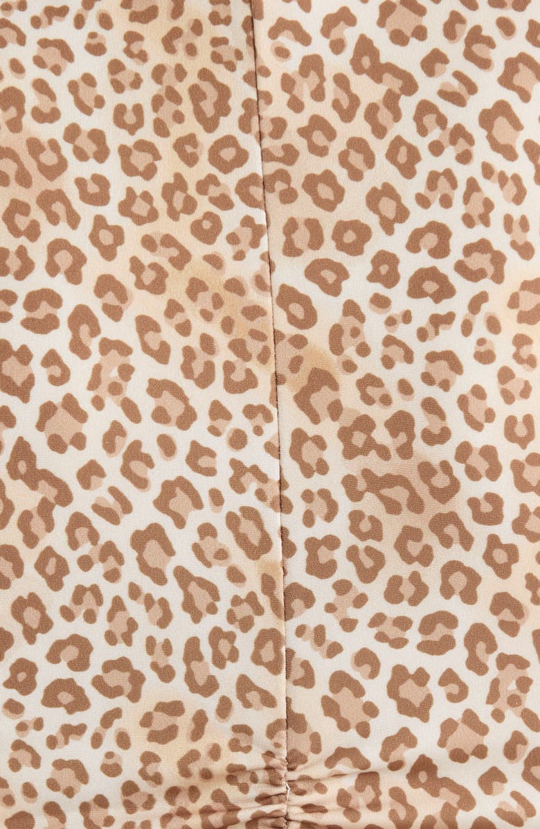 Ramy Brook Olivia Leopard Twist Front Bikini Top, Alternate, color, Light Leopard