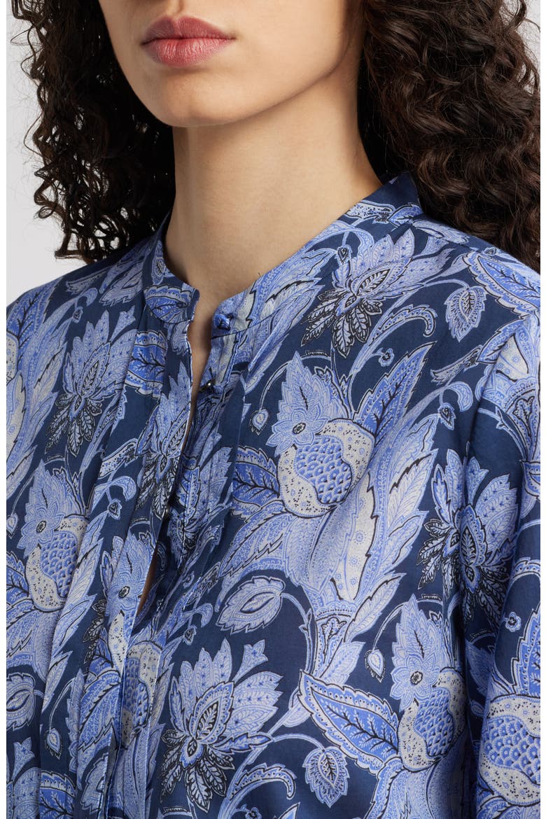 Print Top, Alternate, color, BLUE MULTI