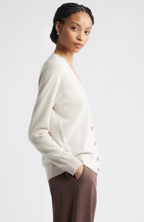 Nordstrom Cashmere V-neck Cardigan In White