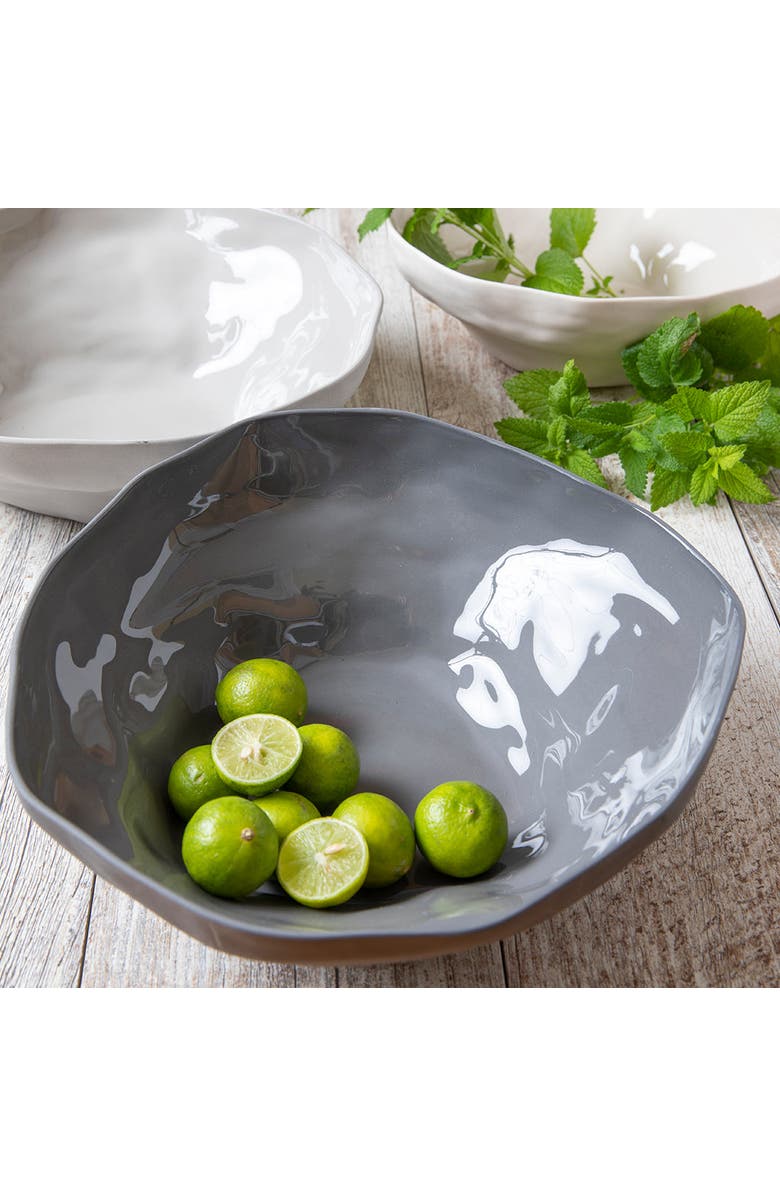 Be Home Tam Stoneware Large Serving Bowl, Alternate, color, Slate