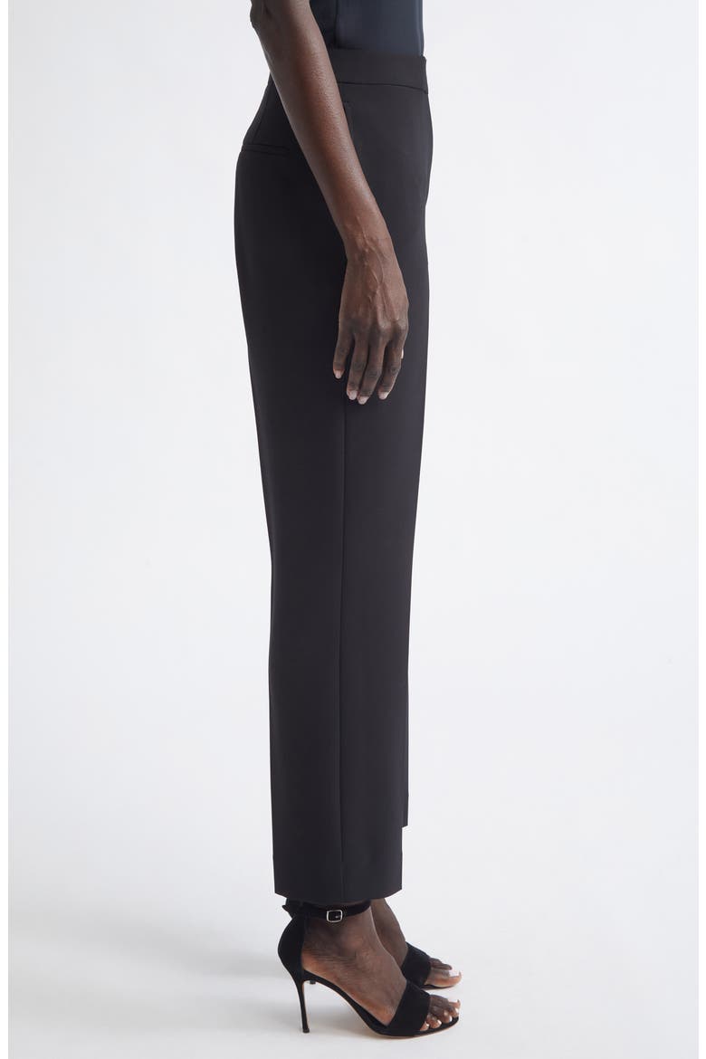 Isabel Soft Stretch Suiting Slim Ankle Pants, Alternate, color, BLACK
