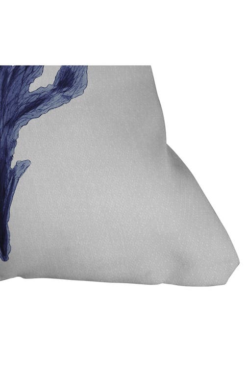 Deny Designs Seaweed Square Throw Pillow In Blue