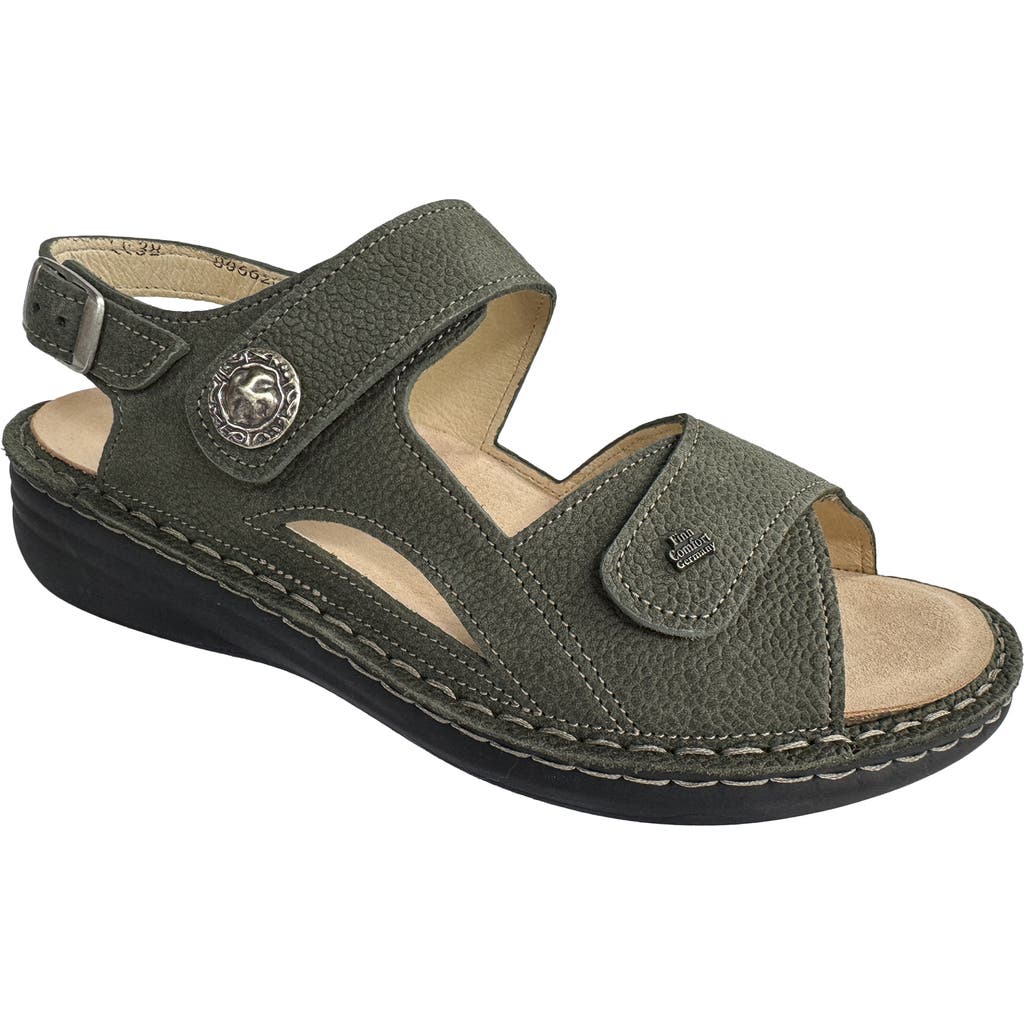 Finn Comfort Barbuda Sandal In Green