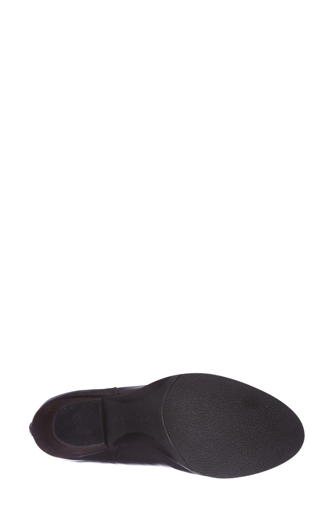 'Hadley' Bootie, Alternate, color, BLACK LEATHER