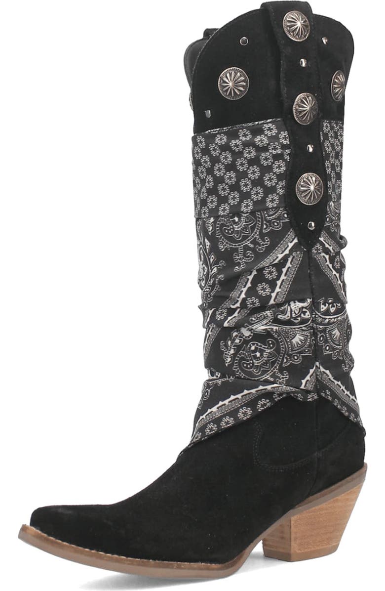 Dingo Rhapsody Knee High Paisley Western Boot, Alternate, color,