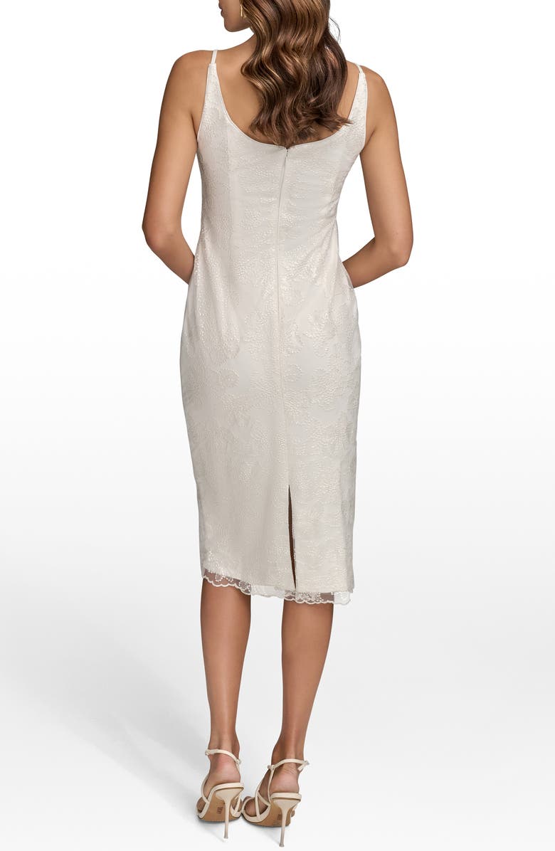 Donna Karan New York Embellished Sheath Dress, Alternate, color, Cream