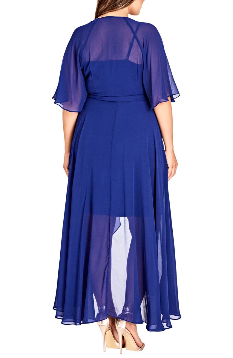 City Chic Enthrall Me High/Low Dress, Alternate, color,