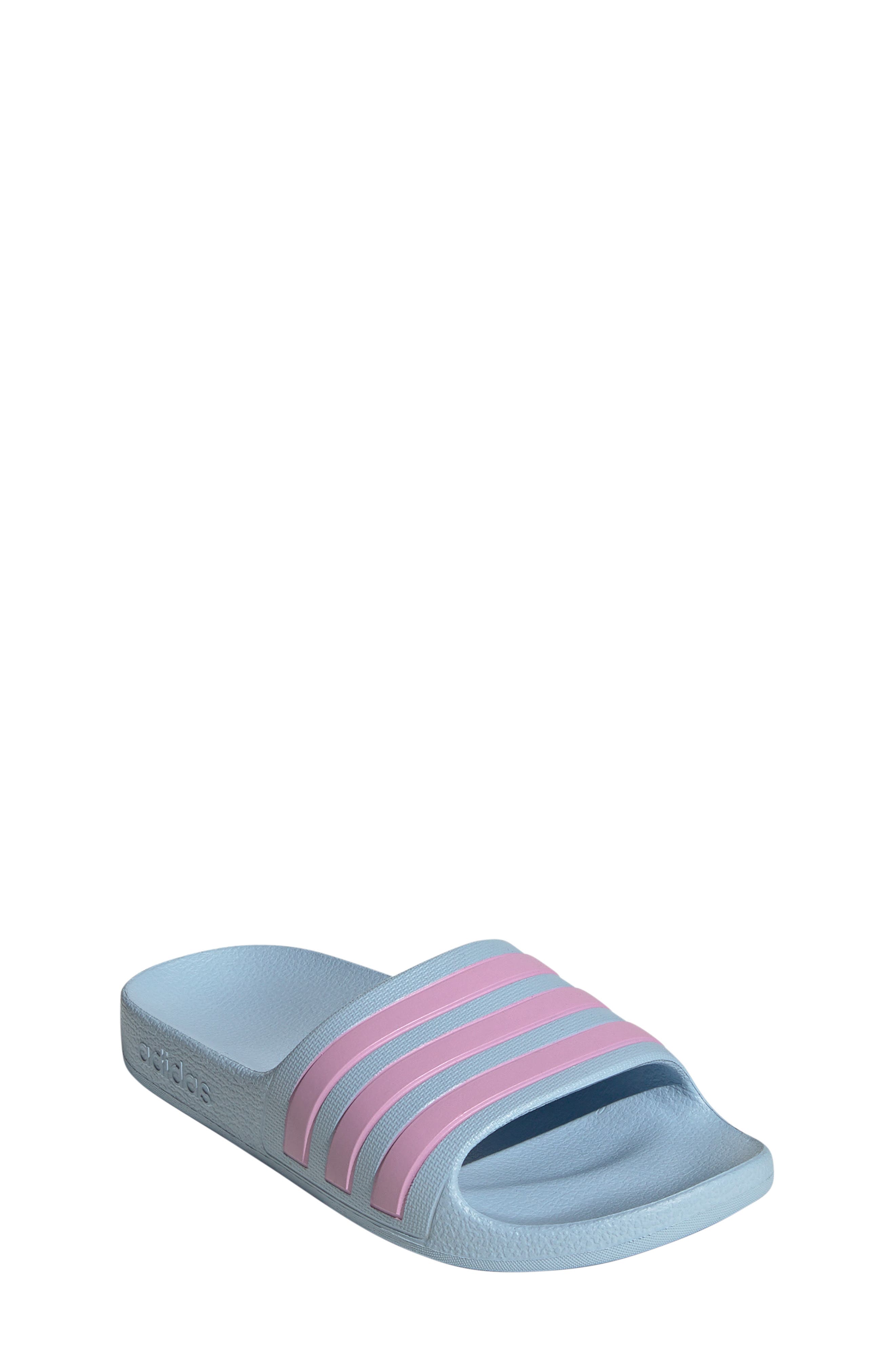 adidas Adilette Aqua Slide Sandal, Main, color, Globlu/Bli
