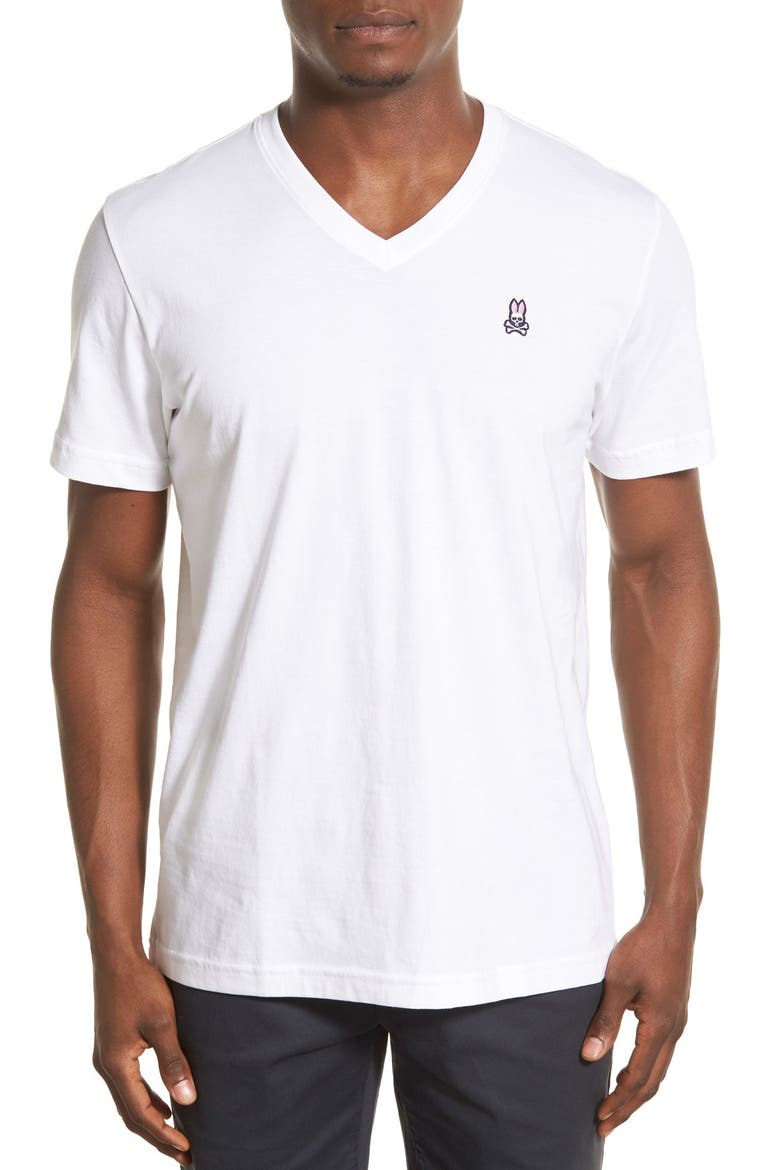 Classic Pima Cotton V-Neck T-Shirt, Main, color, WHITE