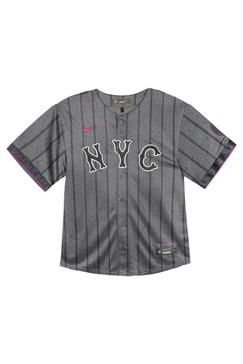 Toddler Nike  Gray New York Mets City Connect Team Limited Jersey, Alternate, color, Gray