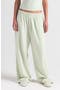 Cotton Blend Jersey Wide Leg Pants