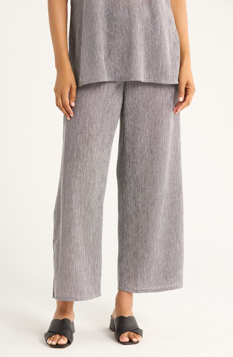 Eileen Fisher Ankle Wide Leg Pants, Main, color, Nimbus
