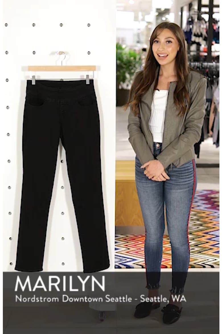 Jeans Peri Pull-On Stretch Straight Leg Jeans video