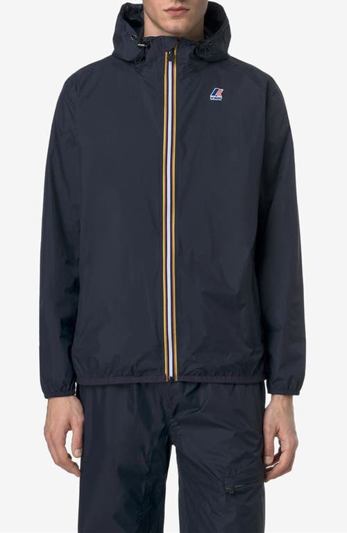 K-way Le Vrai 4.0 Claude Water Repellent Jacket In Blue Depth