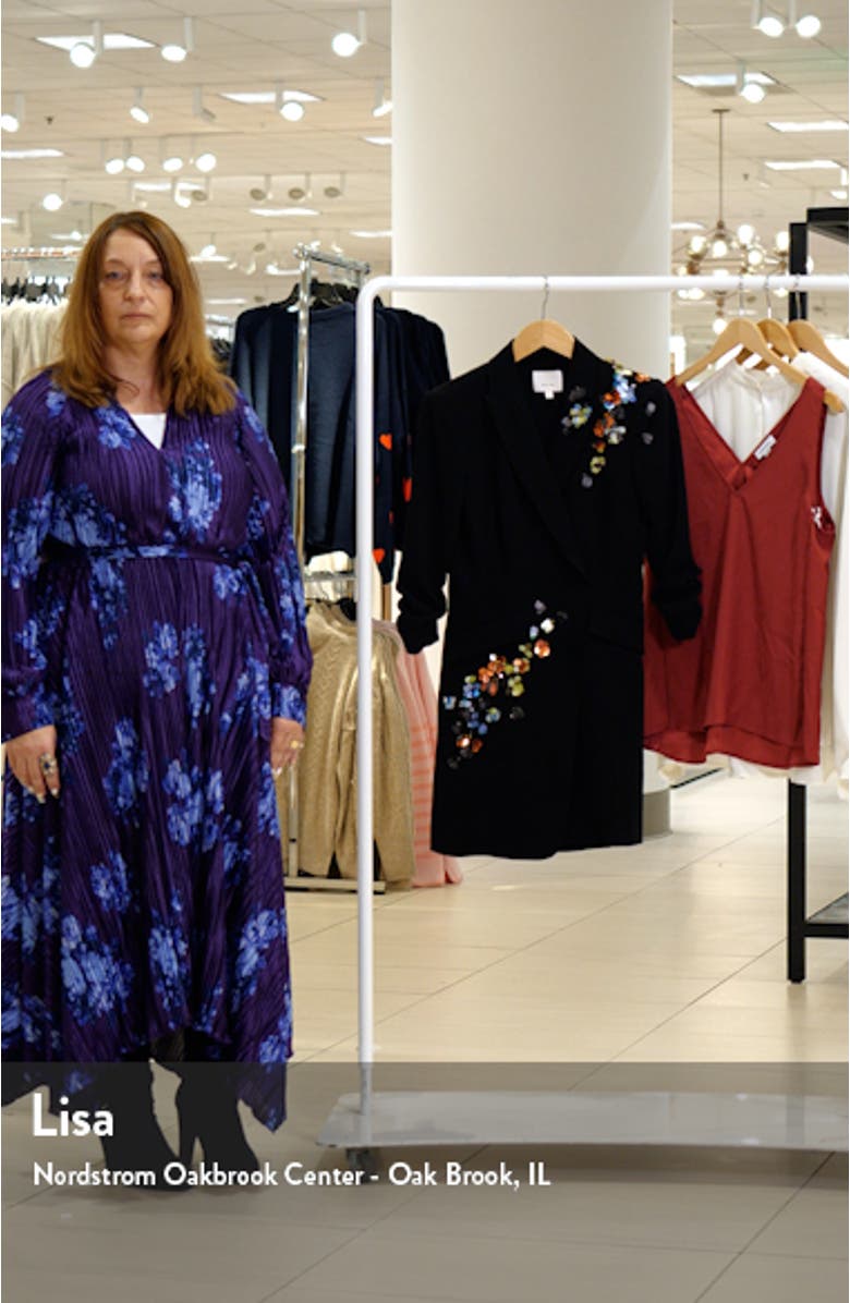 Linnea Sequin Flower Blazer Dress, sales video thumbnail