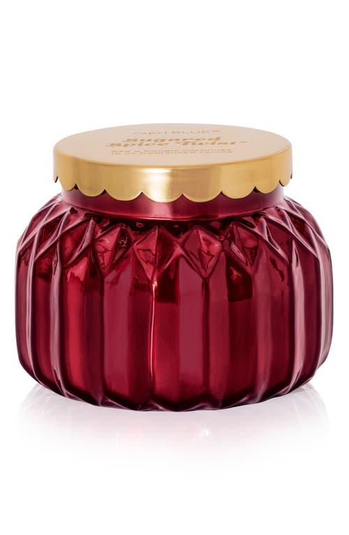 Capri Blue Sugared Spice Twist Scented Royal Gem Signature Candle In Red