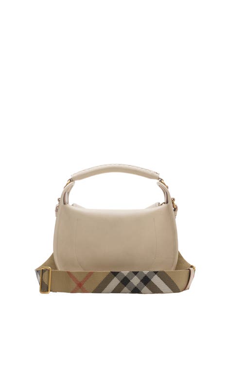 Burberry Small B Clip Messenger Bag In Neutral