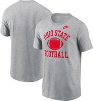 Nike Men's Nike Heather Gray Ohio State Buckeyes Legacy Football Icon T-Shirt