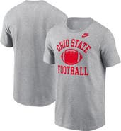 Nike Men's Nike Heather Gray Ohio State Buckeyes Legacy Football Icon T-Shirt