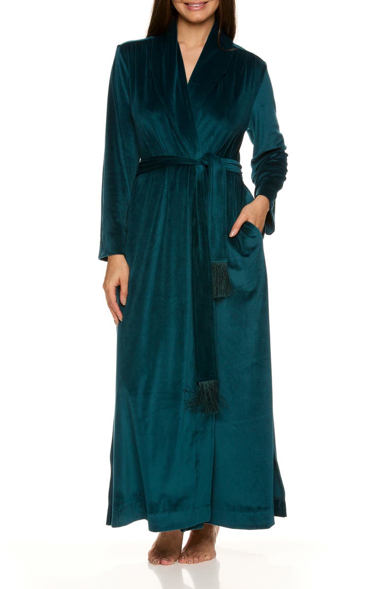 Tahari Velour Robe, Main, color, 