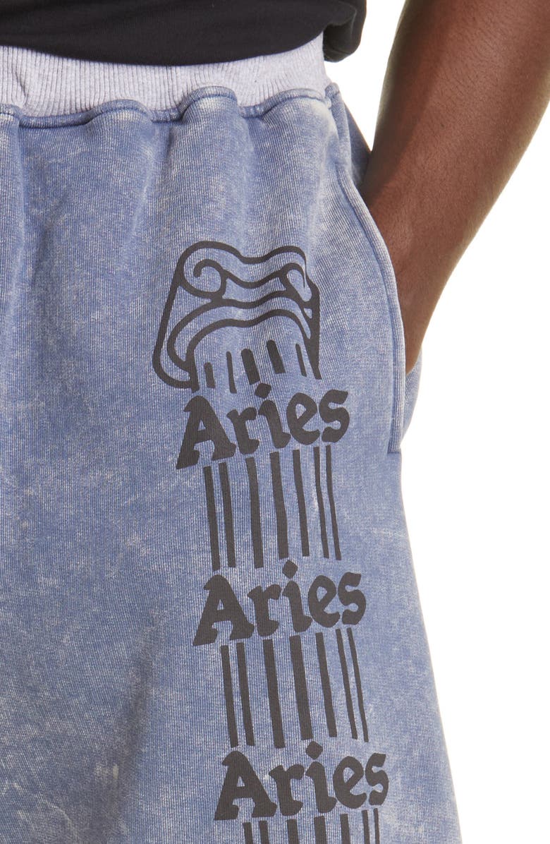 Aries OD Coloblock Fleece Shorts, Alternate, color, 