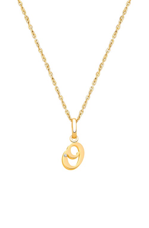 Tiny Blessings 14k Gold Diamond Initial 12-14" Necklace In Gold