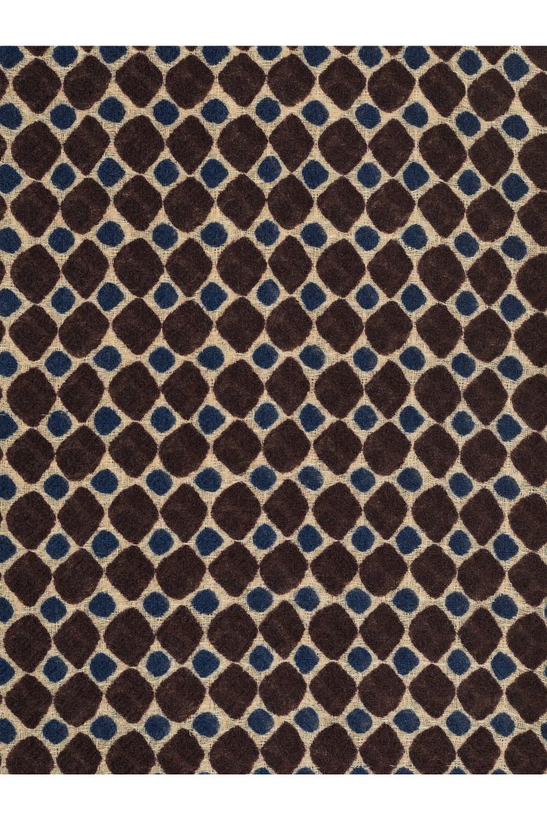 Sany Geometric Print Scarf, Alternate, color, Brown