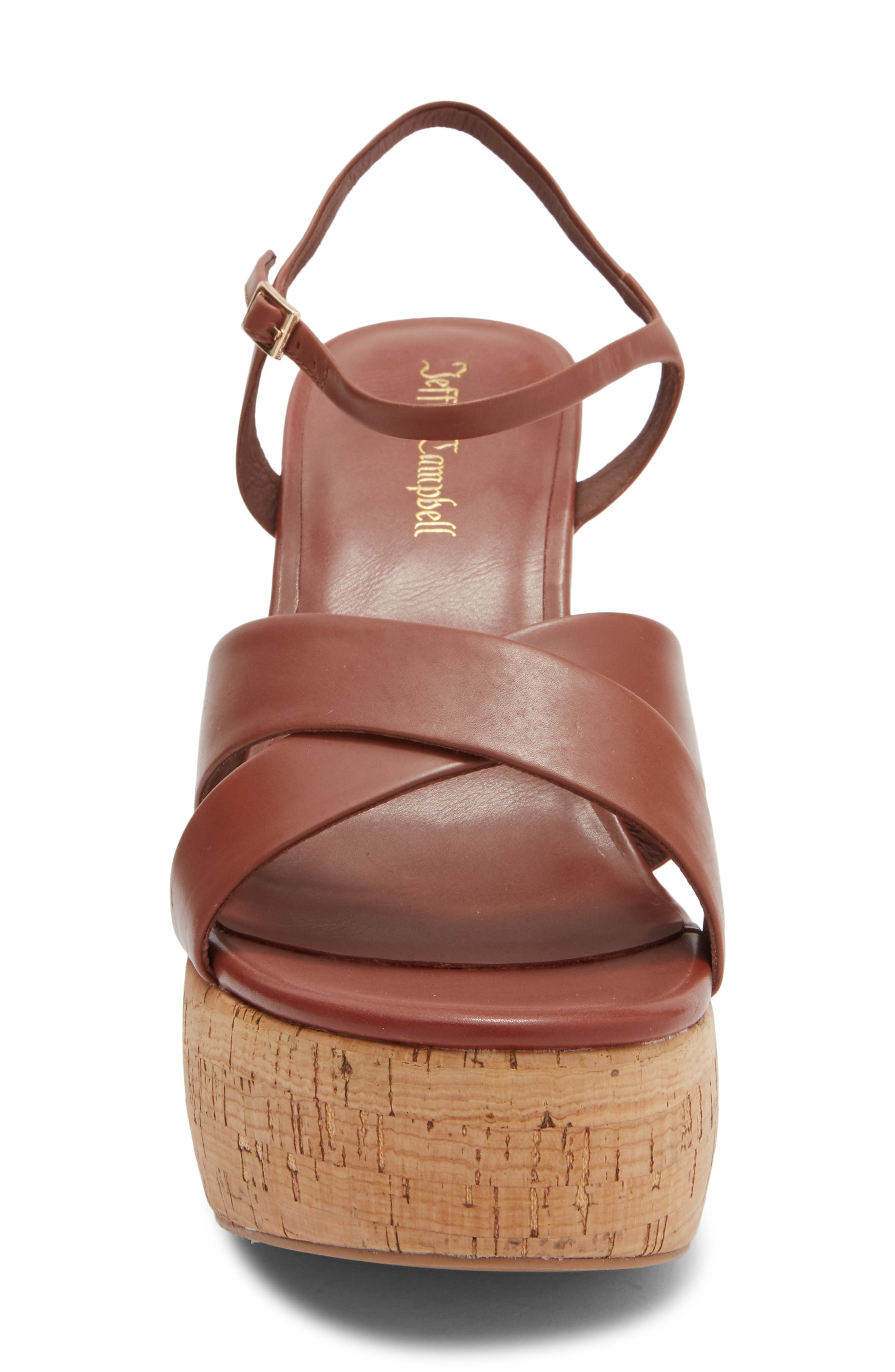 Jeffrey Campbell Big Time Platform Sandal, Alternate, color, Tan Cork