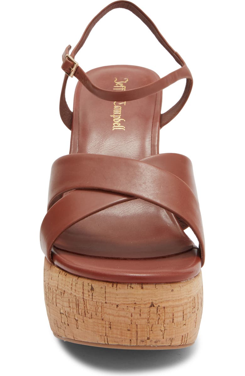 Jeffrey Campbell Big Time Platform Sandal, Alternate, color, Tan Cork