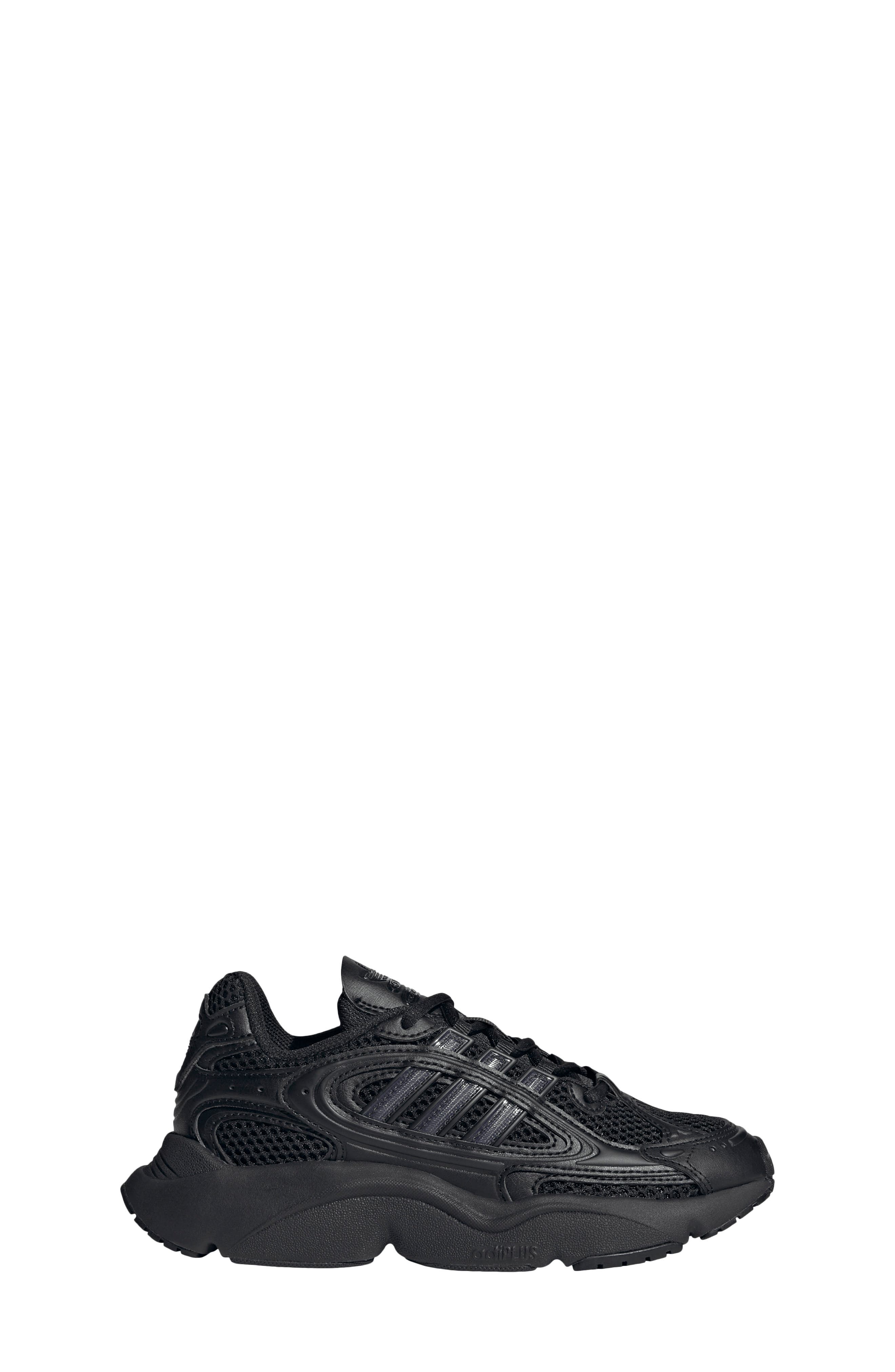 adidas Kids' Ozmillen Sneaker, Alternate, color, Black/ Black/ Black