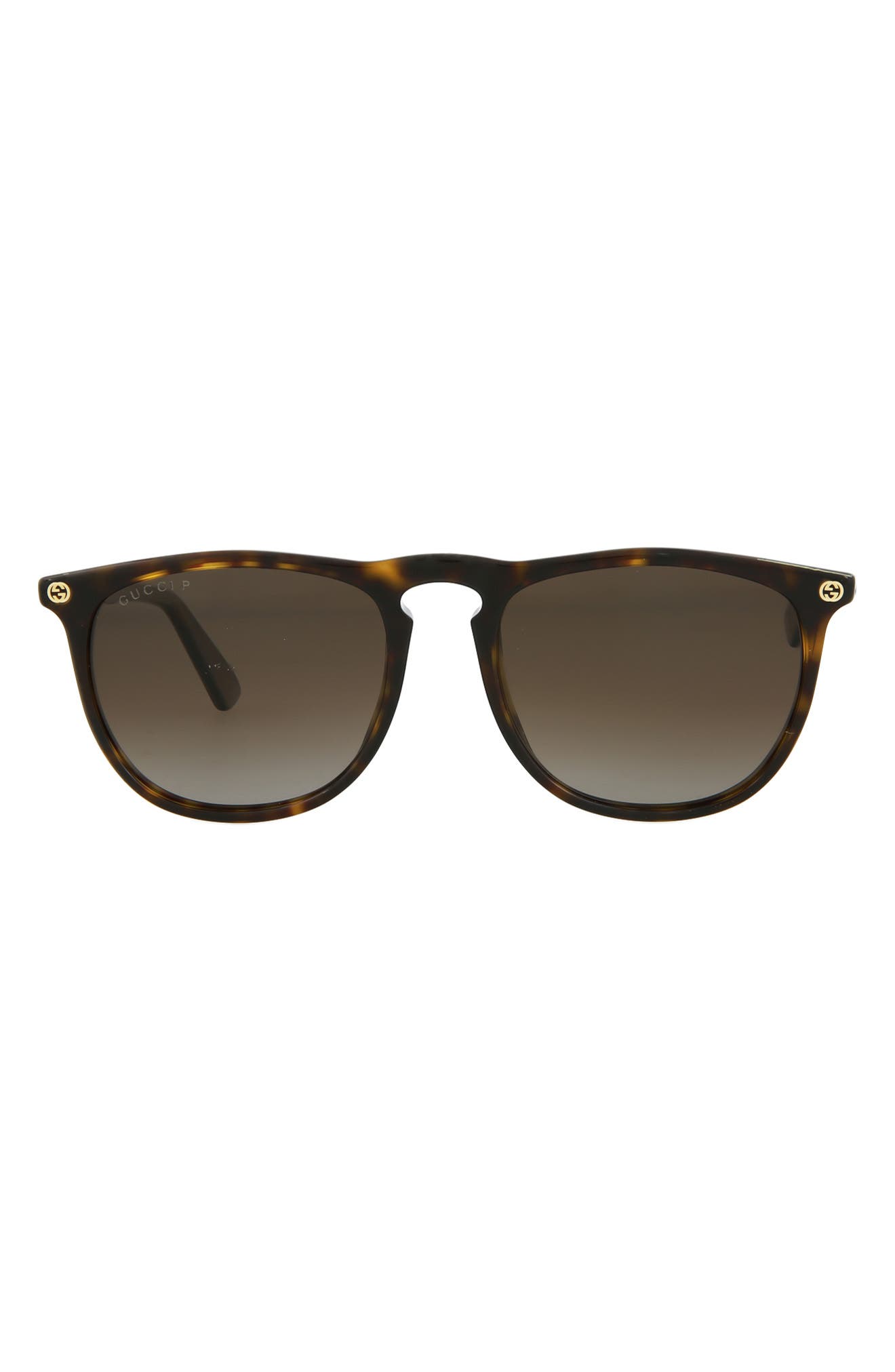 Gucci 53mm Round Oval Sunglasses