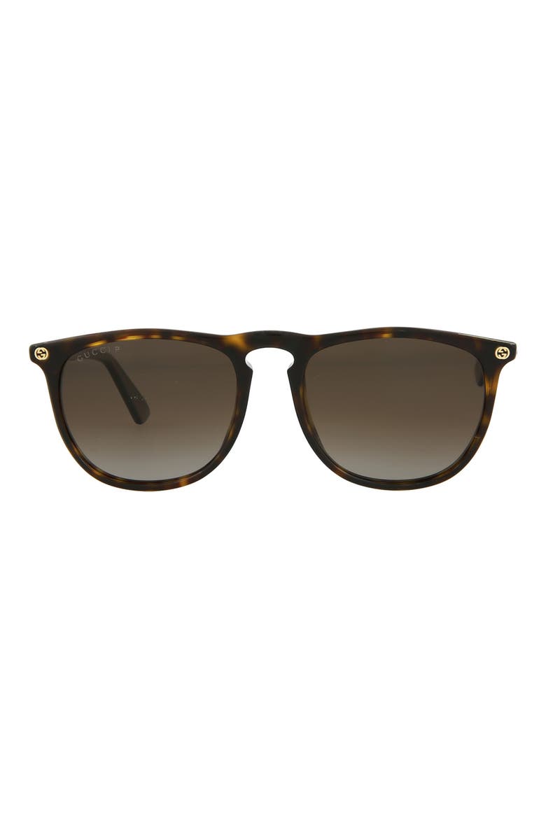 53mm Round Oval Sunglasses, Main, color, HAVANA BROWN