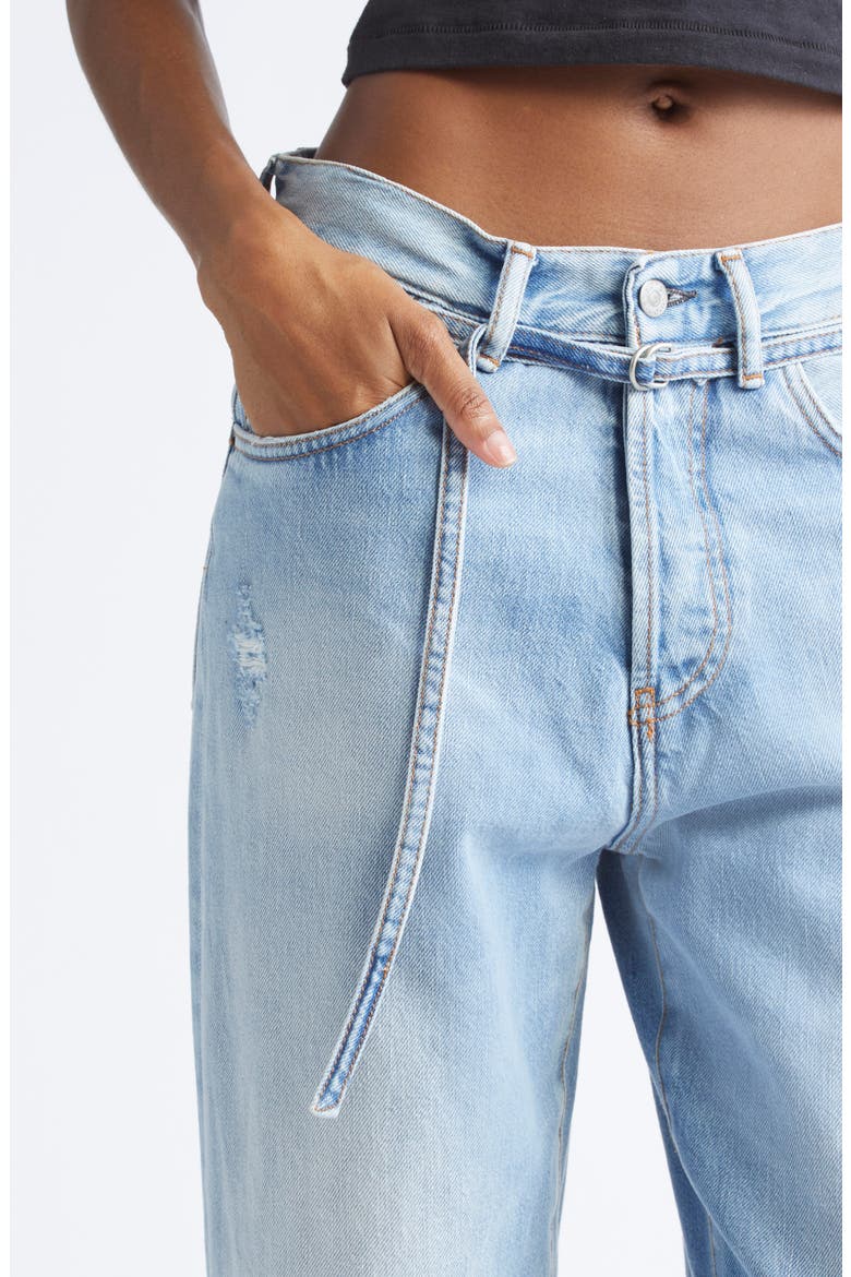 1991 Toj Distressed High Waist Loose Fit Jeans, Alternate, color, LIGHT BLUE