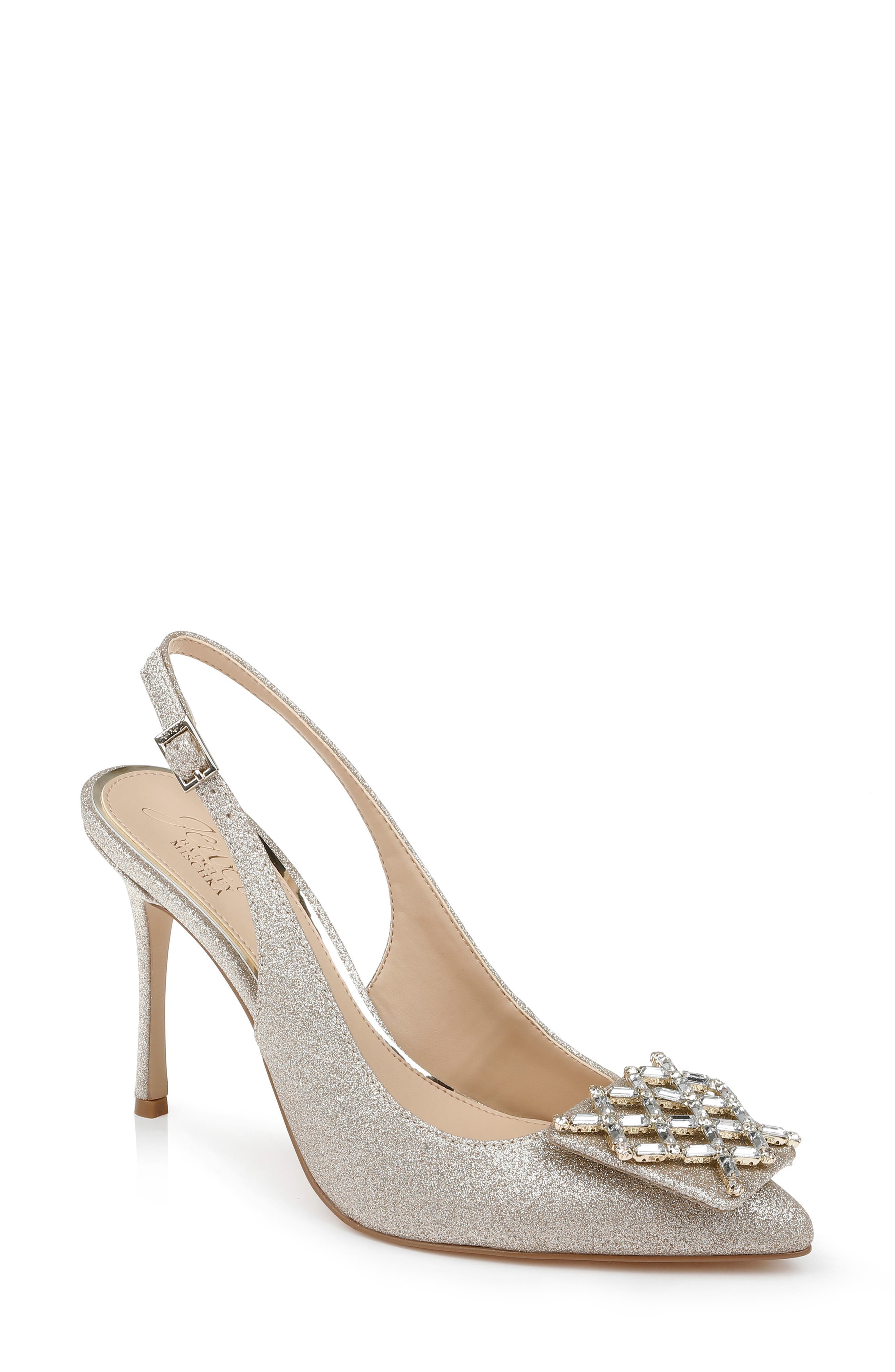 Lisbet Pointed Toe Slingback Pump, Main, color, LIGHT GOLD