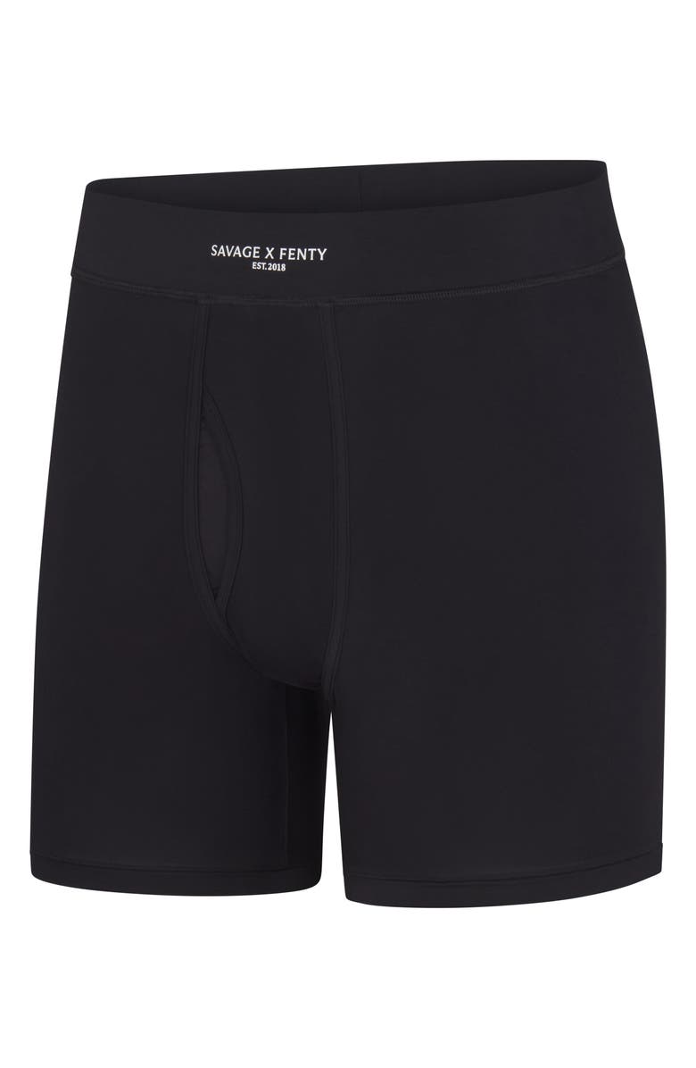 SAVAGE X FENTY Homme Base Boxer Briefs, Alternate, color, Black Caviar