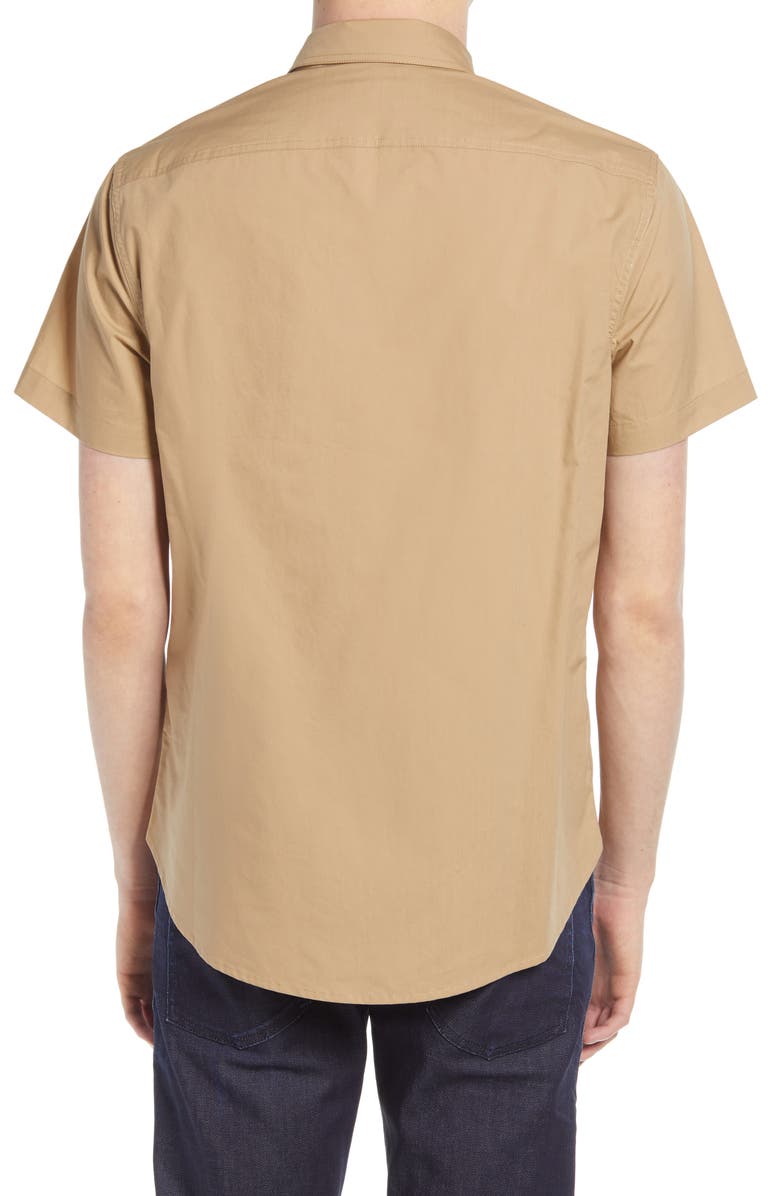 7 For All Mankind Slim Fit Button-Up Poplin Shirt, Alternate, color, 