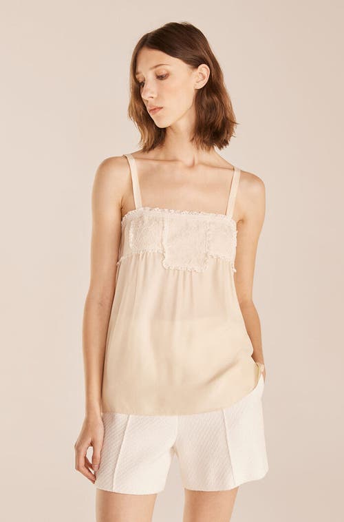 REBECCA TAYLOR REBECCA TAYLOR LACE PATCH CAMISOLE 