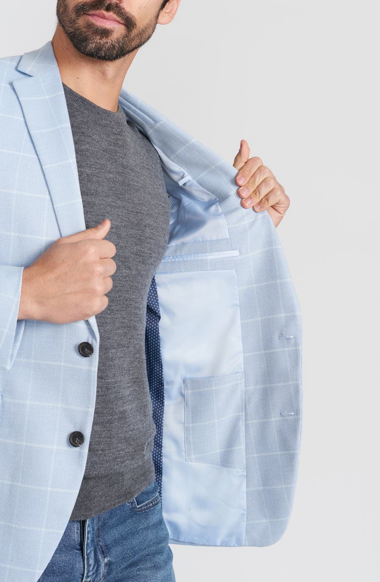 SAVILE ROW CO Windowpane Sport Coat, Alternate, color, Blue