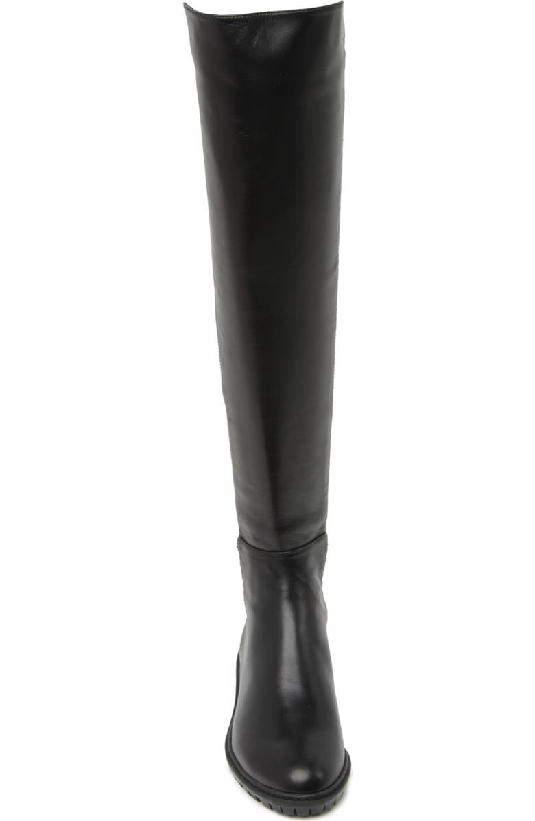 Stuart Weitzman 5050 City Mixed Media Tall Boot, Alternate, color,