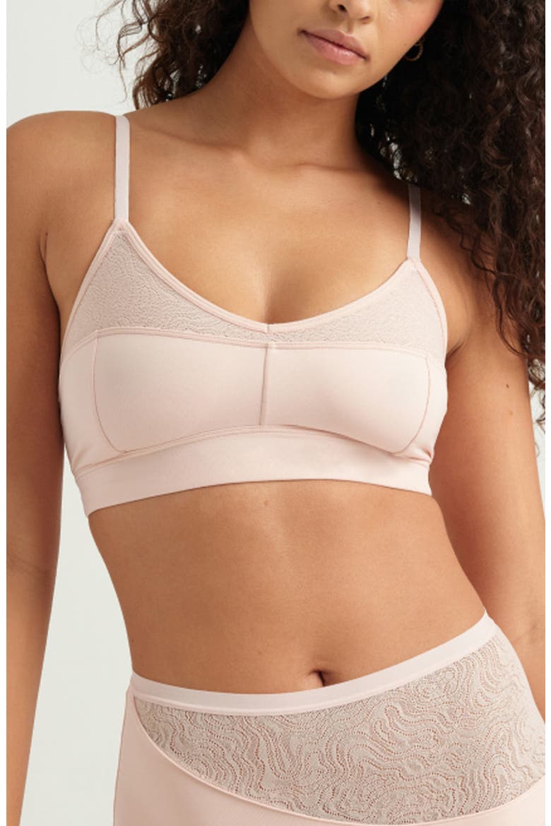Lace Bralette, Main, color, QUARTZ BLUSH
